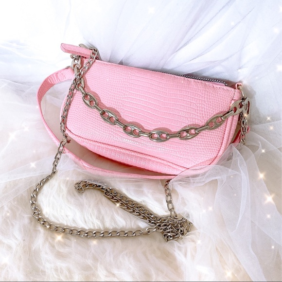 2 LEFT🔥PINK Candy Mini PU Leather Crossbody Shoulder Bag - Picture 5 of 11